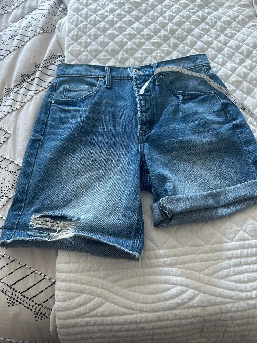 Jessica Simpson Denim button fly Roll-Cuff Women's Shorts
